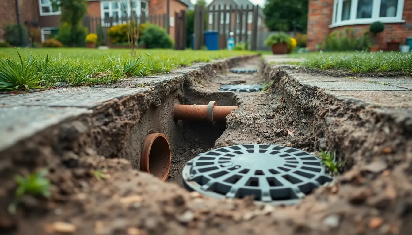 Drain Repairs in Connah's Quay, Flintshire